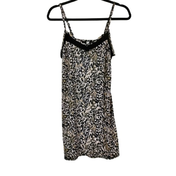 Marilyn Monroe Other - Marilyn Monroe Leopard Print Fit Flowy Slip on Intimate Dress Size Medium
